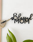 Customized metal "Blessed Mom" Mother's Day keychain gift for your mom!
A great functional product by Steelouette