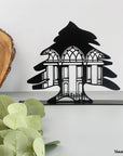 Cedar of Lebanon design blended with an arch traditional facade. A great gift idea and home decoration product by Steelouette.