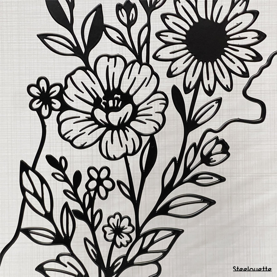 Map of Lebanon that is blooming with flowers. A great gift idea and home decoration product by Steelouette.