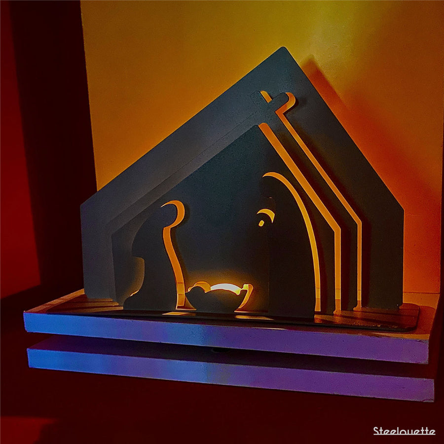 Steelouette Christmas crib decoration that give a spiritual vibe your home