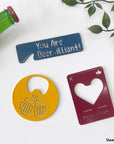 Customized metal Father's Day compact beer opener steel gift
