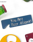 Customized metal Father's Day compact beer opener steel gift