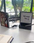 Customized metal Father's Day office essential for their office, desk, or every day accessories.