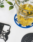 Steel compact gift item for your dad where he can use as coasters for his drink