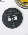 Steel compact gift item for your dad where he can use as coasters for his drink