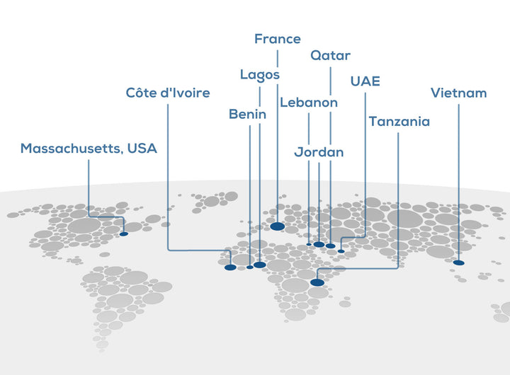 Steelouette corporate gifts projects locations around the world
