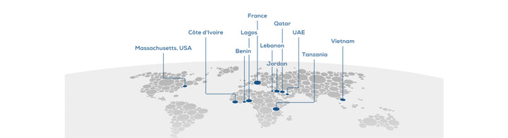 Steelouette corporate gifts projects locations around the world