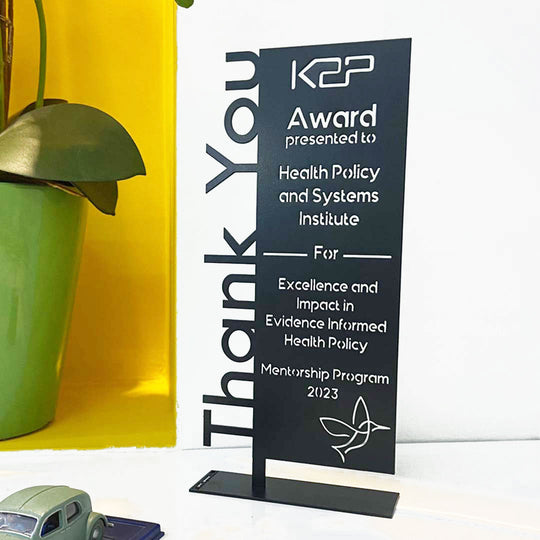 Customized trophies and awards, modern corporate gifts by Steelouette