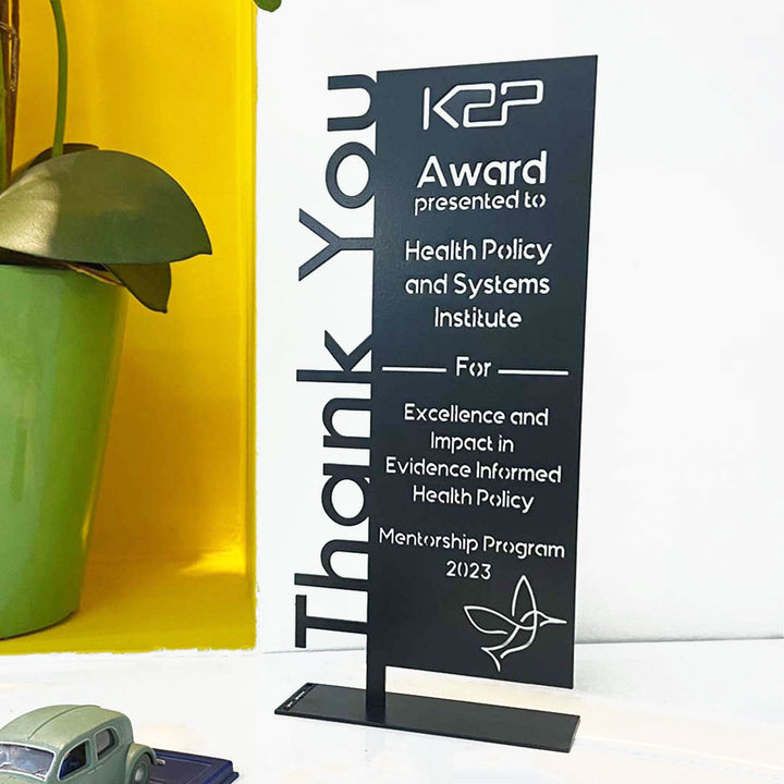 Customized trophies and awards, modern corporate gifts by Steelouette