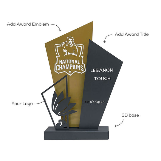 Customized trophies and awards, modern corporate gifts by Steelouette