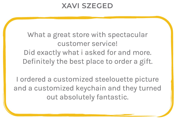 Feedback on Steelouette Customized Steel Gifts and Home Deco 