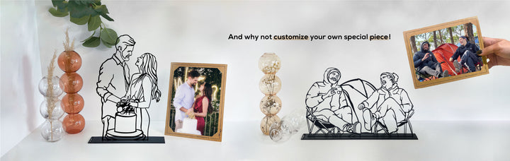 Customized metal portrait. Great gift and home deco idea by Steelouette