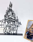 A customized metal family portrait. A great gift idea and home decoration product by Steelouette