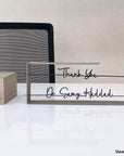 A customized quote metal statue or product. A great gift idea and home decoration product by Steelouette