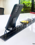 A customized idea, phone holder or steel product. A great gift idea and home decoration product by Steelouette