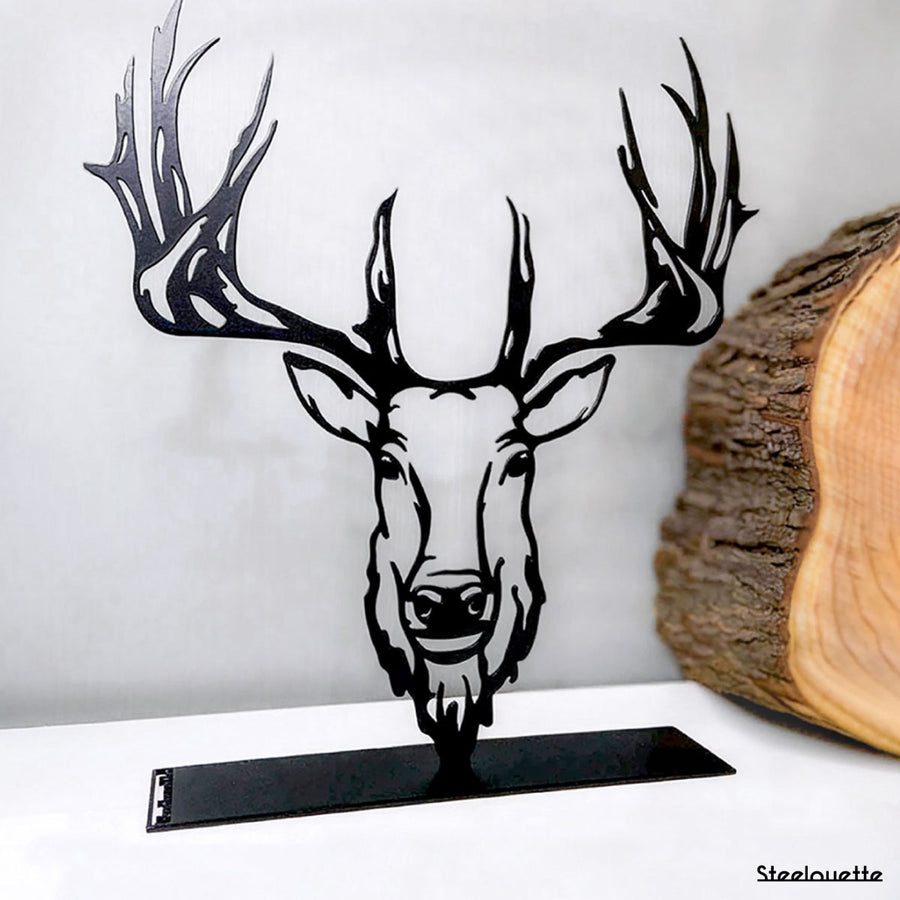 Steelouette customized totem decorative piece for your Scouts chef or cheftaine, deer design