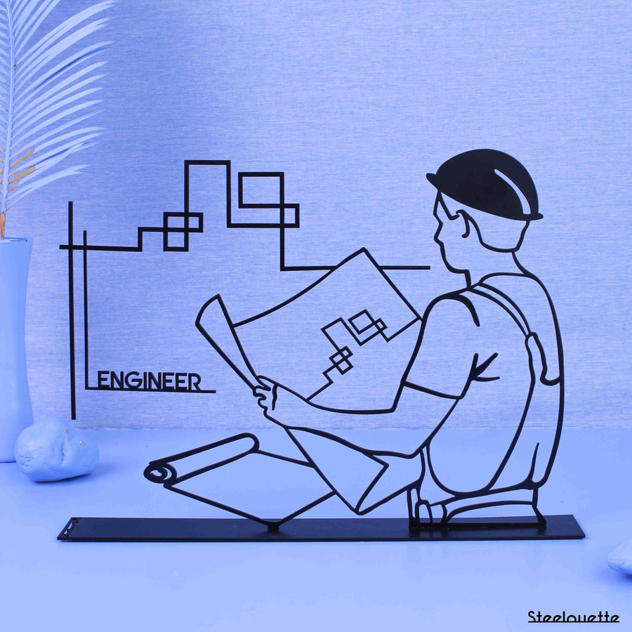 A Steelouette of an engineer on site.