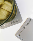 Steel decorative gift item featuring a glass of whisky
