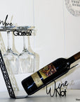 steel decorative gift item of a wine glass holder