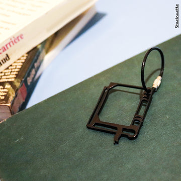 Steel decorative and gift keychain in the shape of a book