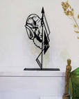 Steel decorative and gift item featuring the Aries zodiac sign, perfect for astrology enthusiasts.
