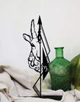 Steel decorative and gift item featuring the Capricorn zodiac sign